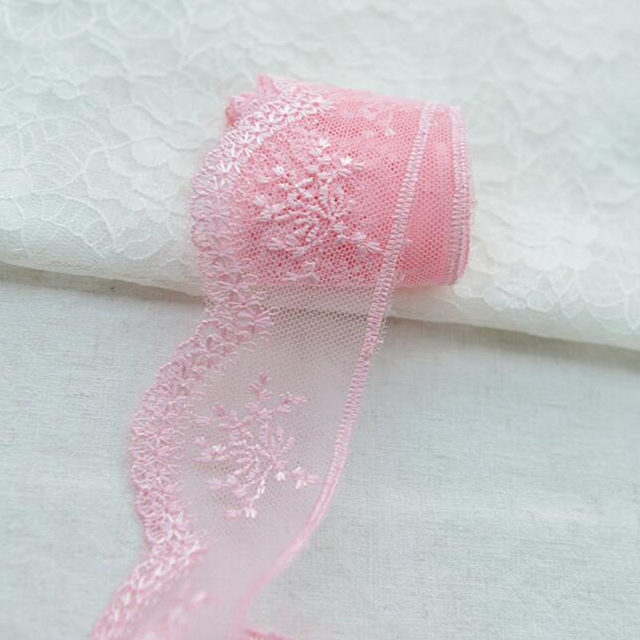 Pink lace ribbon, 4.7 cm wide, DIY Clothing / Accessories / floral  accessories, etc. - AliExpress